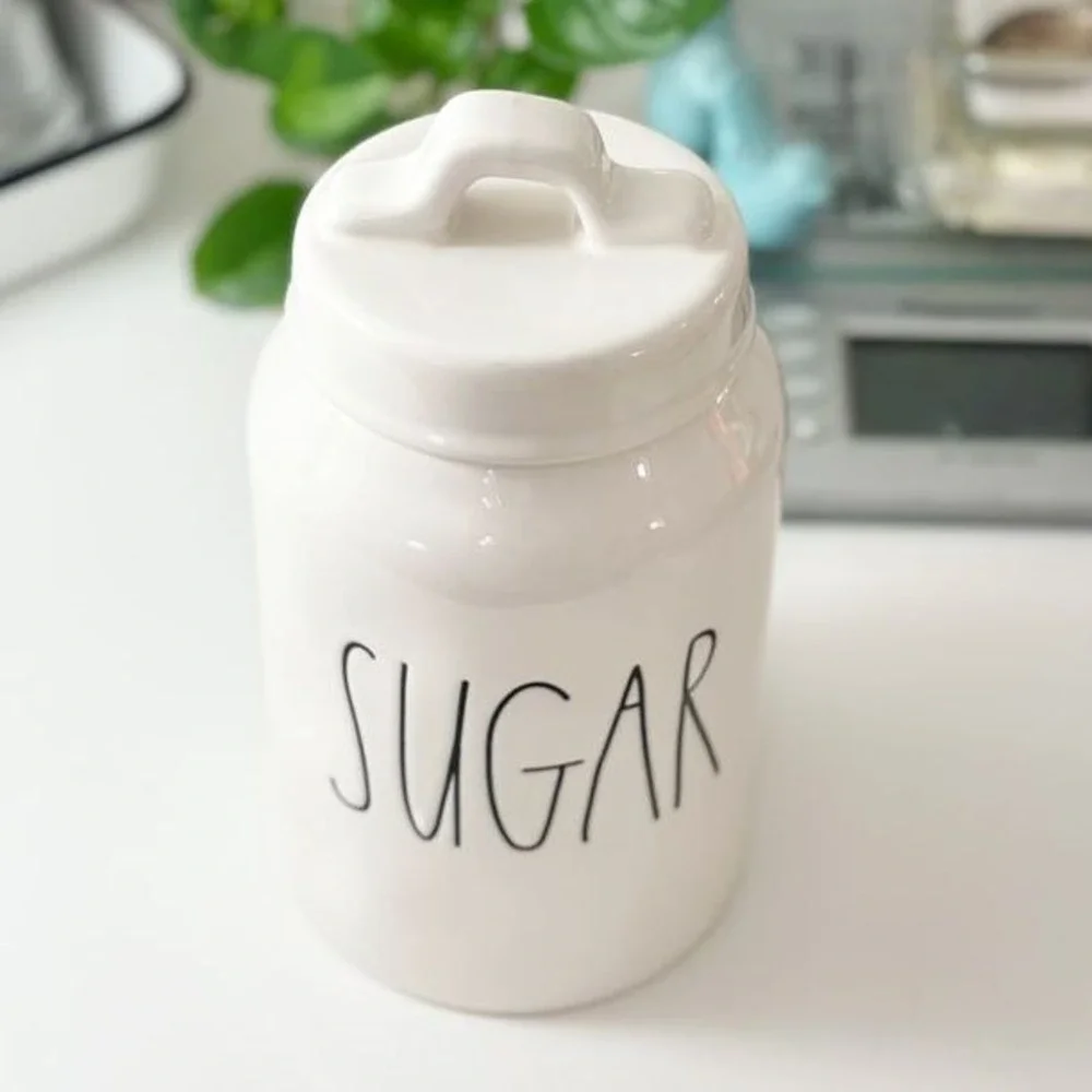 Rae Dunn Artisan SUGAR Canister with Lid‎ Ceramic